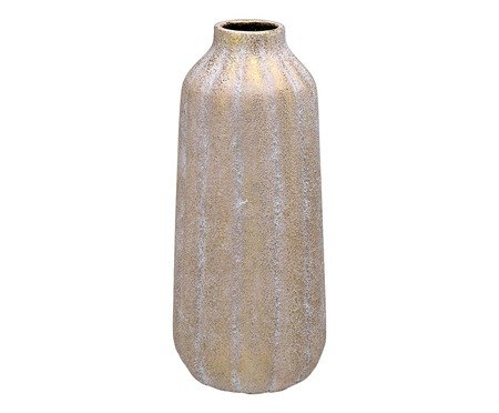 Vaso Decorativo Morix Branco e Dourado | Westwing
