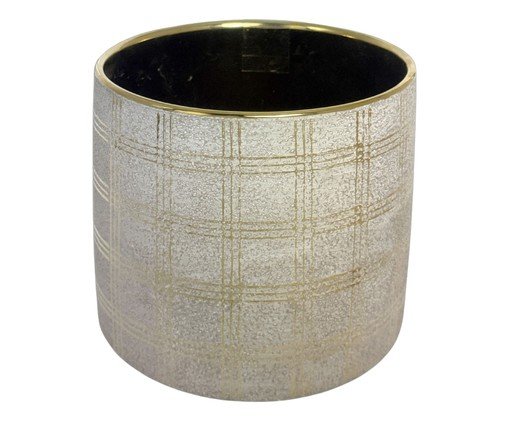 Cachepot Decorativo Bloomy Dourado e Marrom, brown | WestwingNow