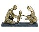 Escultura Decorativa Linha Cinza e dourado, grey | WestwingNow
