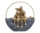 Família com Pet Decorativa Famia Cinza e dourado, grey | WestwingNow