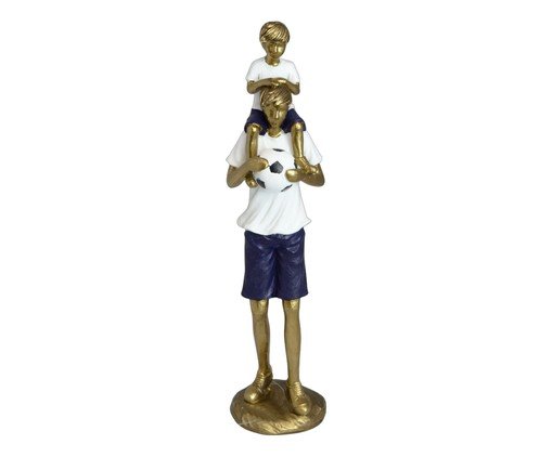 Pai e Filho Futebol Torcida Azul e Dourado, blue | WestwingNow