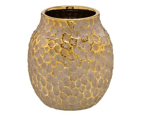 Vaso Decorativo Sorell Dourado e Marrom | Westwing