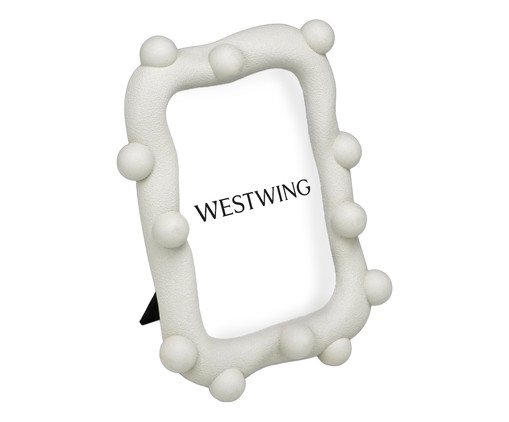 Porta-retrato Retriva Off-White, Off White | WestwingNow