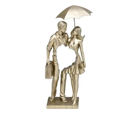 Casal Decorativo Amorae Dourado | Westwing