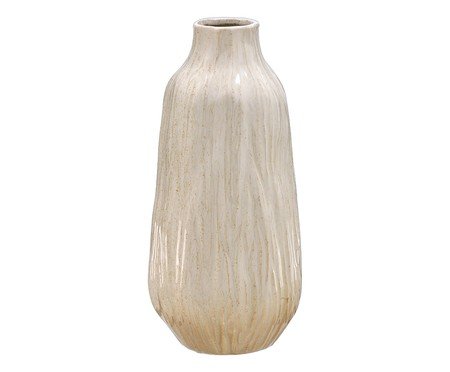 Vaso Decorativo Zymon Creme e Marrom | Westwing