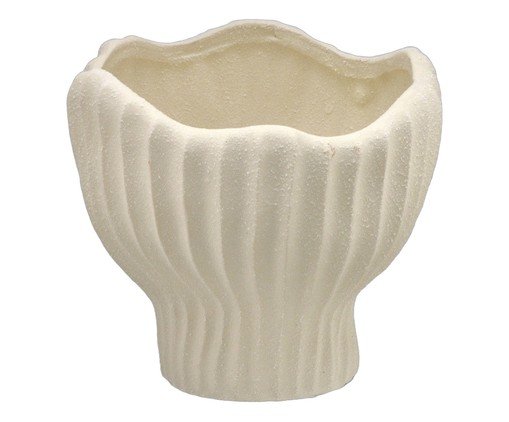 Vaso Decorativo Lioren Off-White, Off White | WestwingNow