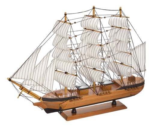 Barco Decorativo Navis Branco e Marrom, white | WestwingNow