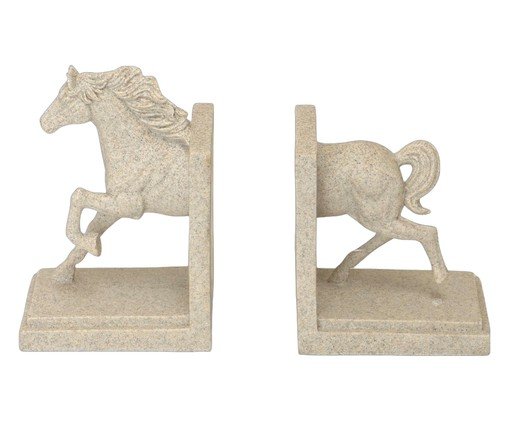 Porta-livros Cavalo Areia, beige | WestwingNow