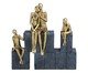 Escultura Decorativa Expressão Cinza e dourado, grey | WestwingNow