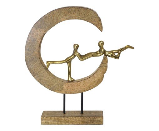 Escultura Decorativa Volume Dourado e Marrom, brown | WestwingNow
