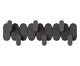Cabideiro de Parede Tempo Preto, black | WestwingNow