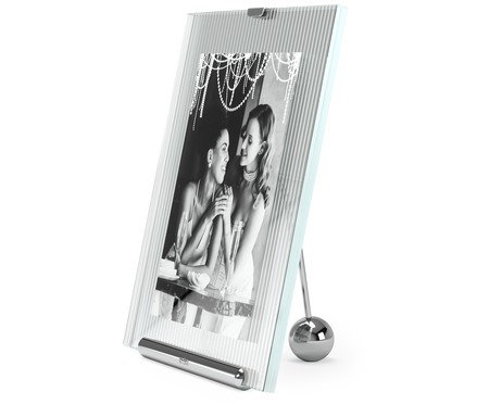 Porta-Retrato Flute Cromo - 13X18 cm | Westwing