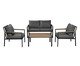 Jogo de Poltronas e Centro de Mesa Oasis Cinza, grey | WestwingNow
