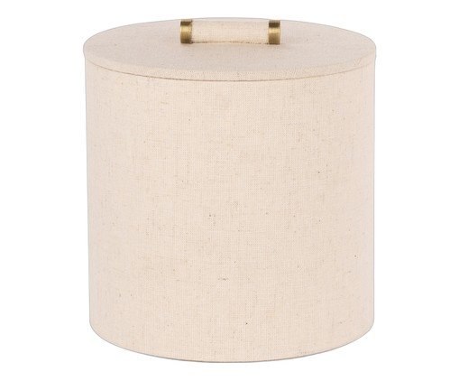 Caixa em Mdf com Revestimento em Linho Aegnor, beige | WestwingNow