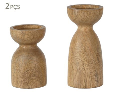 Jogo de Porta-Velas Araval | Westwing