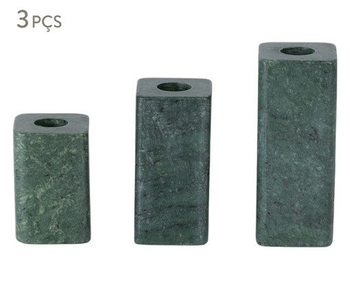 Jogo de Porta-Velas Jadis, green | WestwingNow