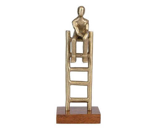 Escultura Pessoa em Metal Zirak, gold | WestwingNow