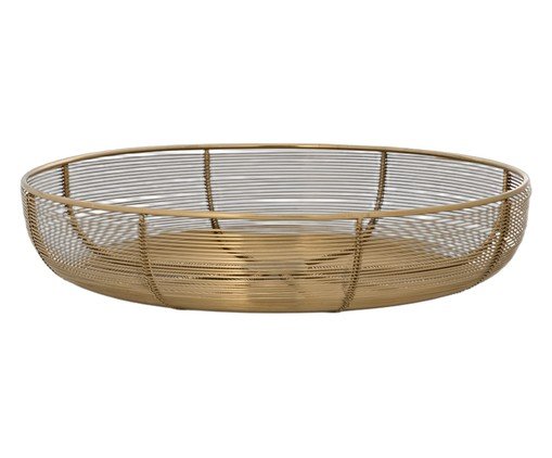 Centro de Mesa em Metal, gold | WestwingNow