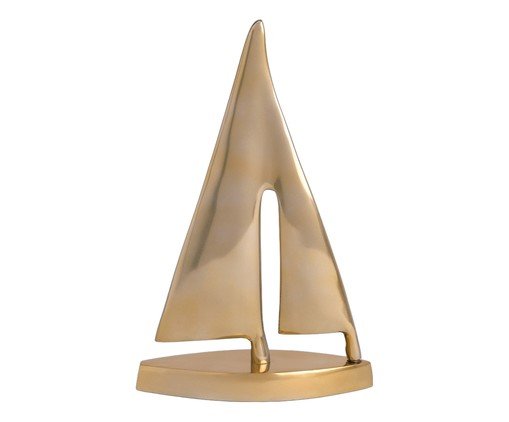 Escultura Barco em Metal Manwë, gold | WestwingNow