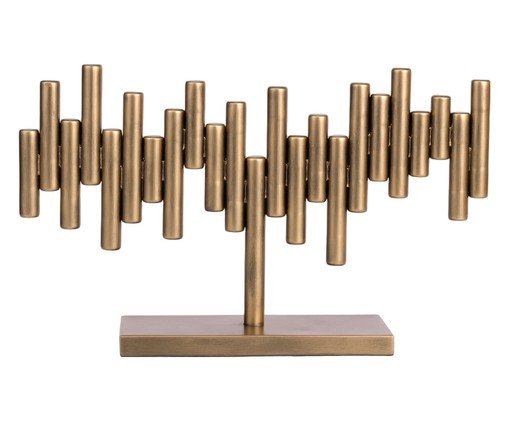 Escultura em Metal Moody, gold | WestwingNow