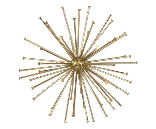 Escultura Ouriço em Metal, gold | WestwingNow