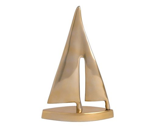 Escultura Barco em Metal Dennis, gold | WestwingNow