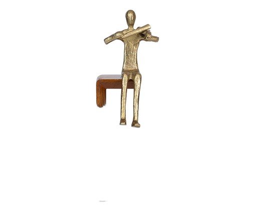 Escultura Pessoa em Metal Edgecombe, gold | WestwingNow