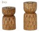 Jogo de Porta-Velas Emeth, brown | WestwingNow