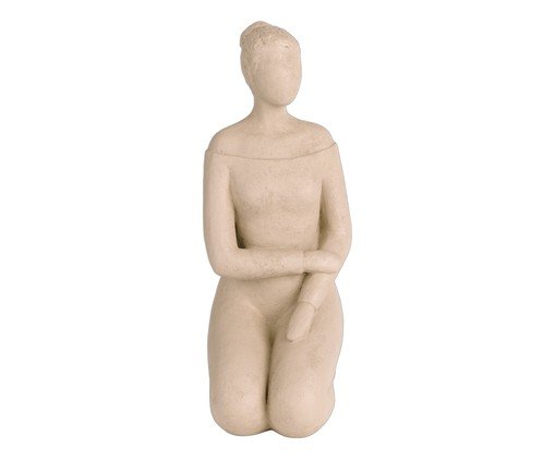 Escultura Mulher Sayri, beige | WestwingNow
