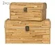 Jogo de Caixa Decorativas em Fibra Natural Lucia, Natural | WestwingNow