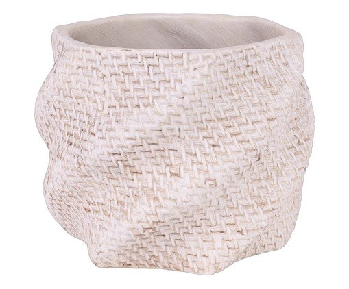 Cachepot em Cimento Pacosillo, Off White | WestwingNow