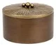 Jogo de Potes Decorativos em Madeira Mita, gold | WestwingNow