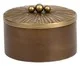 Jogo de Potes Decorativos em Madeira Mita, gold | WestwingNow