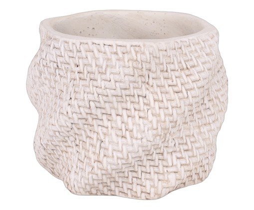 Cachepot em Cimento Pacosillo, Off White | WestwingNow