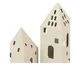 Jogo de Esculturas Casa em Metal Kanasa, beige | WestwingNow