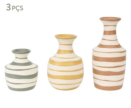 Jogo de Vasos em Cerâmica Serena | Westwing