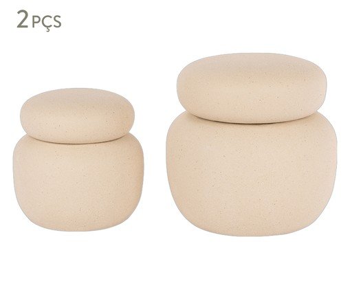 Jogo de Potes Illa, beige | WestwingNow