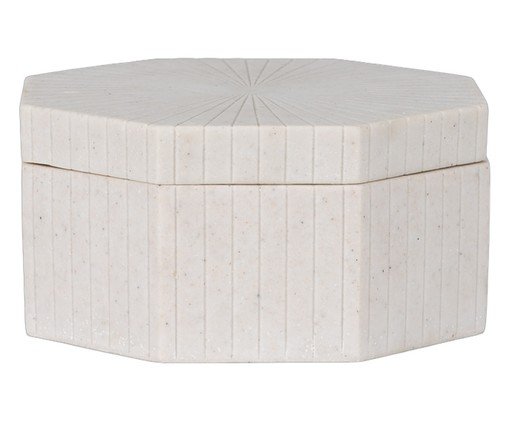Caixa Decorativa Carlotta, Off White | WestwingNow