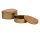 Jogo de Potes Decorativos em Madeira Waranka, gold | WestwingNow