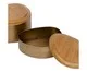 Jogo de Potes Decorativos em Madeira Waranka, gold | WestwingNow