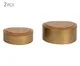 Jogo de Potes Decorativos em Madeira Waranka, gold | WestwingNow