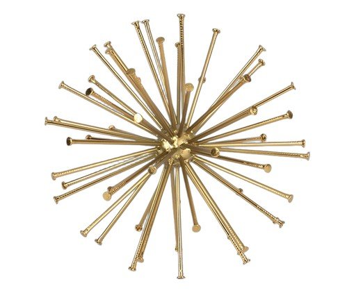 Escultura Ouriço em Metal, gold | WestwingNow