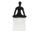 Jogo de Esculturas Yoga e Metal Helm, black | WestwingNow