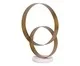 Escultura em Metal e Mármore Anco, gold | WestwingNow