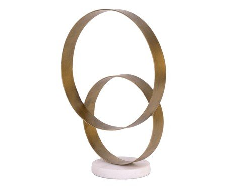 Escultura em Metal e Mármore Anco | Westwing