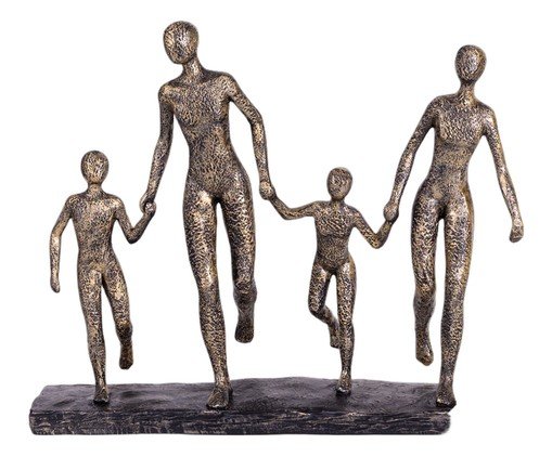Escultura Familia Rosa, gold | WestwingNow