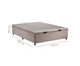 Cama Box Aci - Bege, Branco, Colorido | WestwingNow