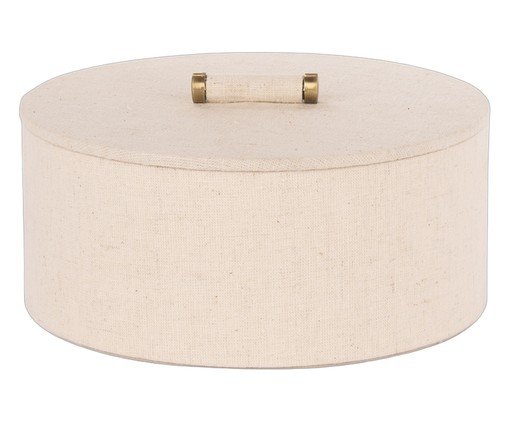 Caixa em Mdf com Revestimento em Linho Rúbeo, beige | WestwingNow