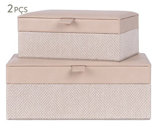 Jogo de Caixa Decorativas Giulio, beige | WestwingNow