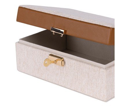 Caixa Decorativa Linho Leonardo | Westwing